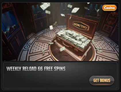 weekly reload 66 free spins